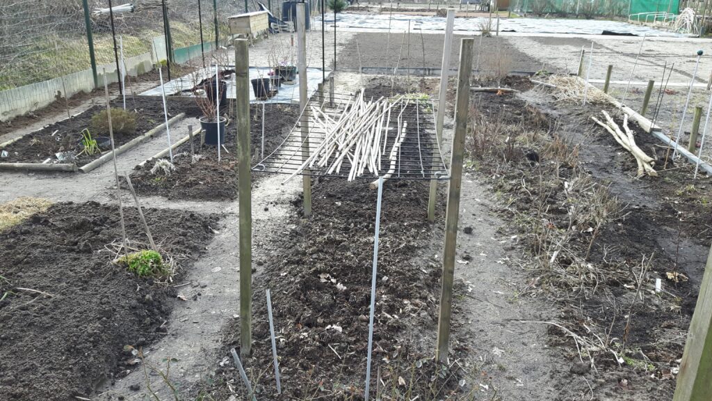 Start van de pluktuin