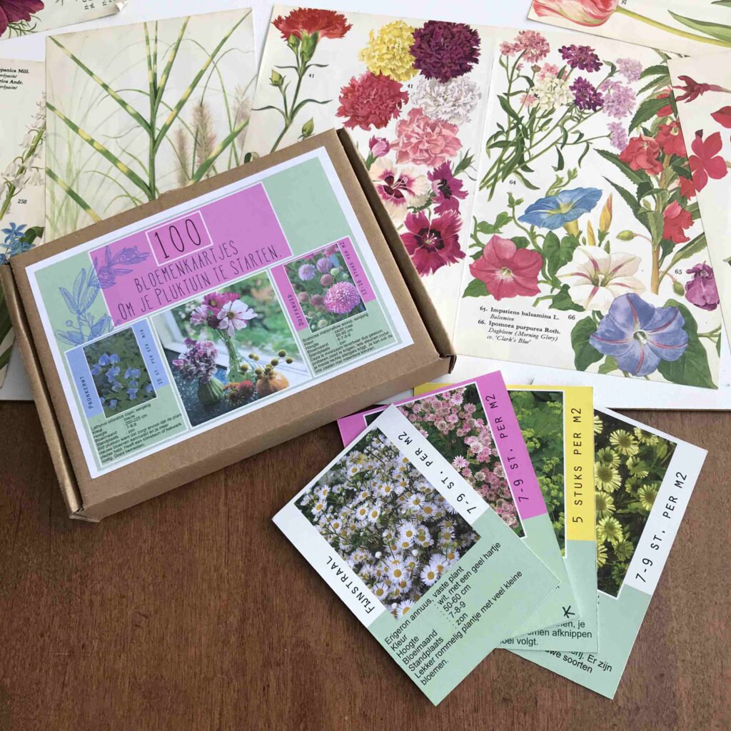 doosje met kaartjes voor je pluktuin